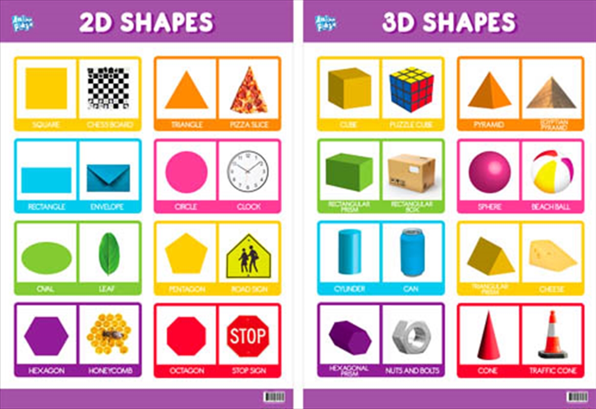 Educational Poster Double Sided Shapes/Product Detail/Posters & Prints