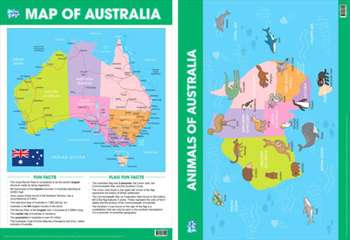 Educational Poster Double Sided Australia/Product Detail/Posters & Prints