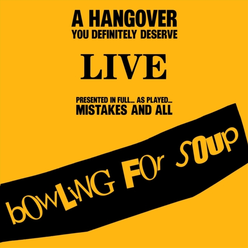 Hangover You Definitely Deserve - Live/Product Detail/Rock/Pop
