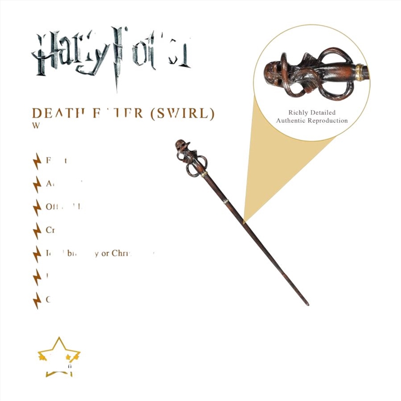 Harry Potter - Death Eater (Swirl) Wand/Product Detail/Collectables