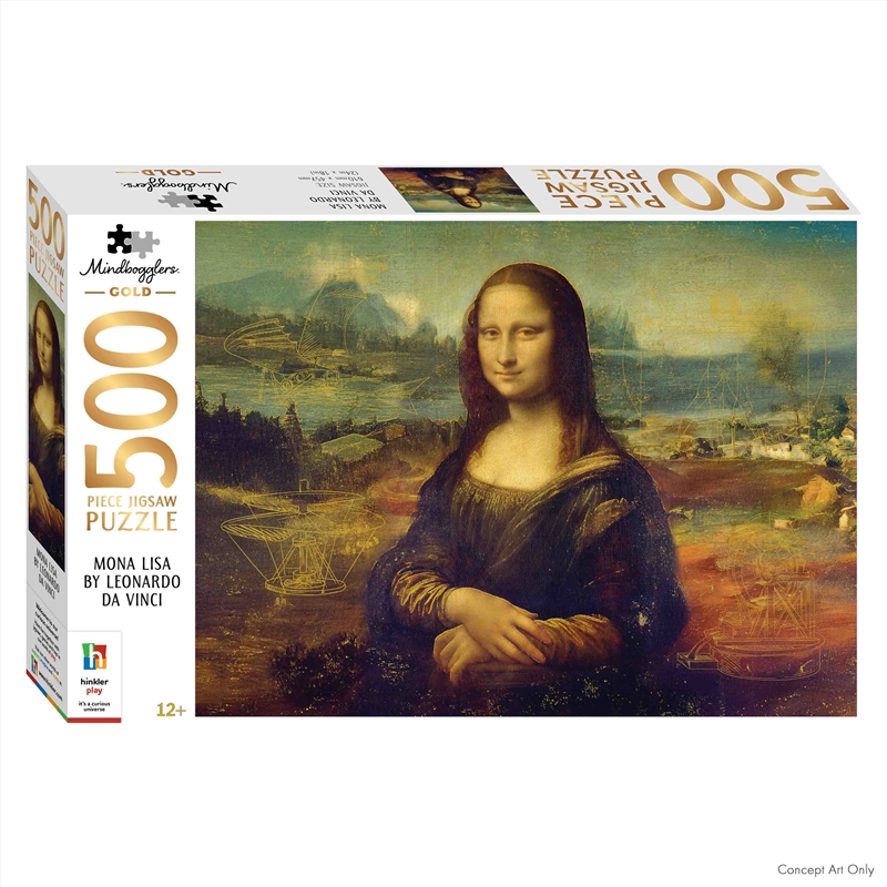 Mindbogglers Gold 500 Jigsaw Mona Lisa/Product Detail/Jigsaw Puzzles