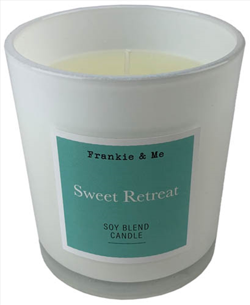 Candle 210G Sweet Retreat Cut Wick White Glass/Product Detail/Candles