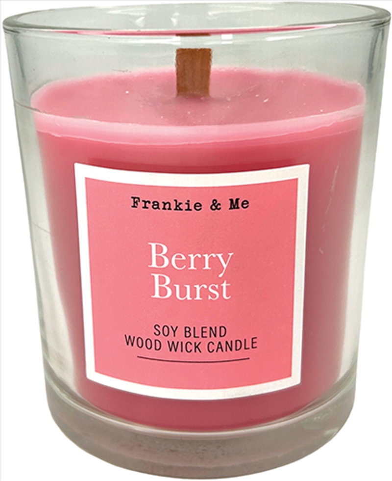Candle 295G Berry Burst Wood Wick Clear Glass/Product Detail/Candles