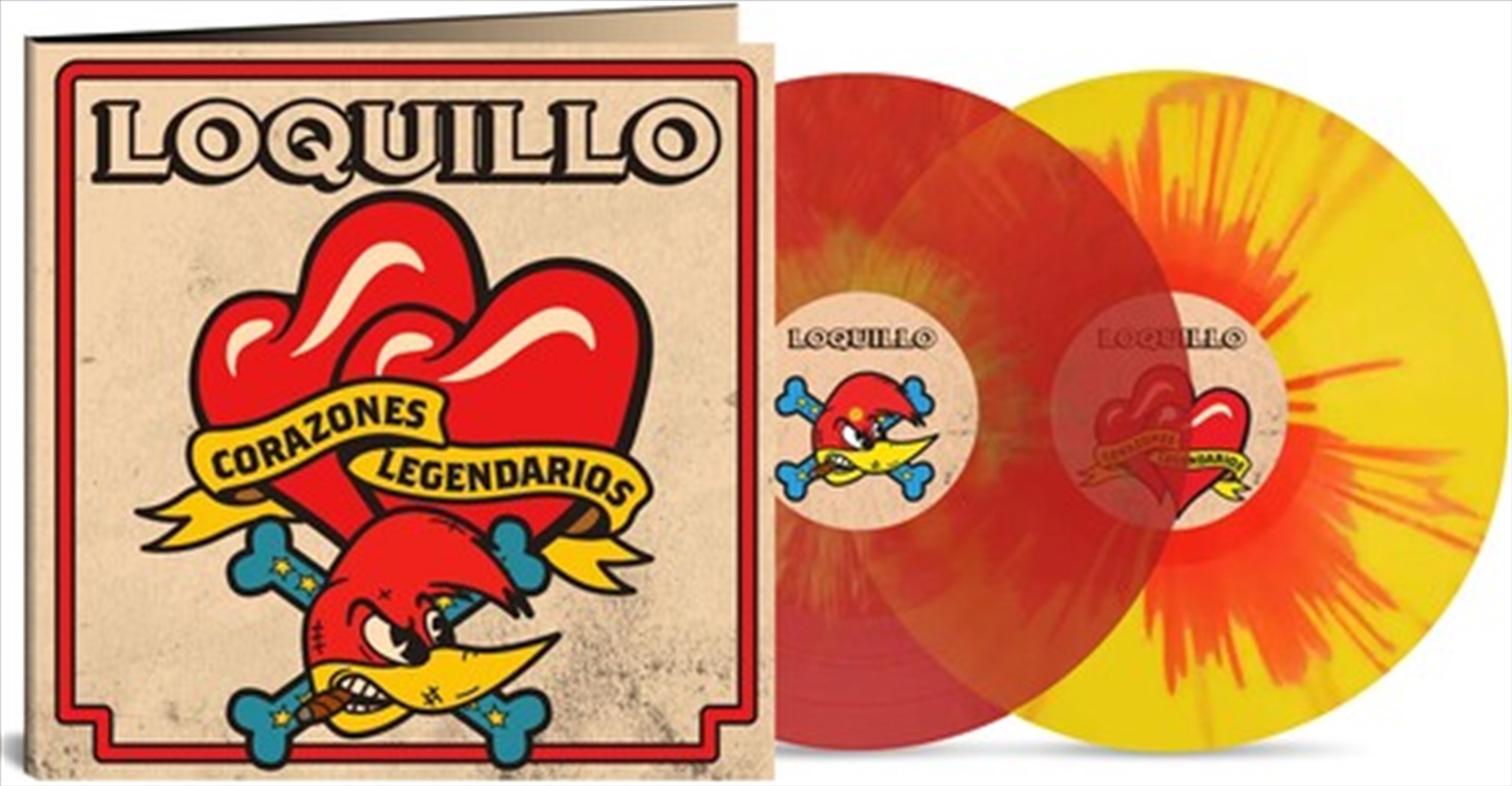 Corazones Legendarios - Red & Yellow Splatter/Product Detail/Rock/Pop