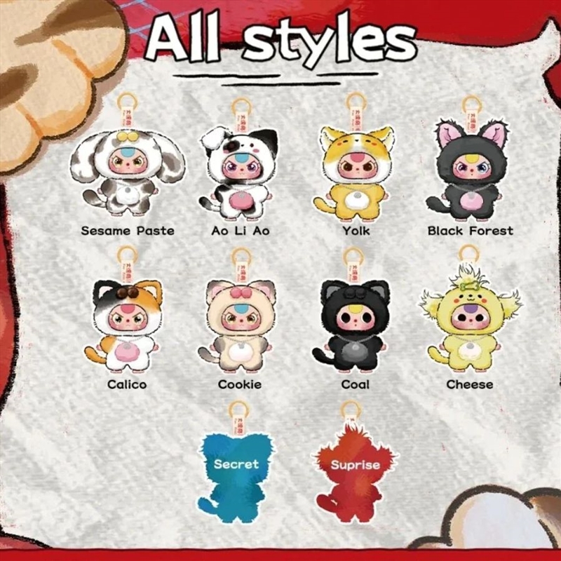 Baby Three - Cat & Dog Plush Blind Box (SENT AT RANDOM)/Product Detail/Keyrings