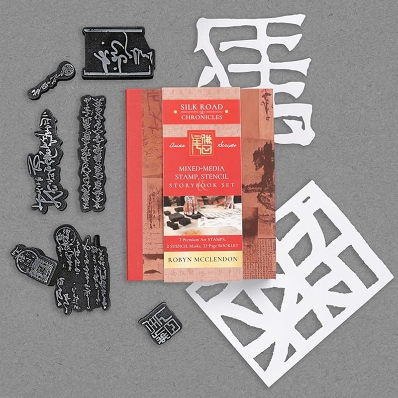 Mixed-Media Stamp, Stencil, and Storybook Set Asian Scripts: Asian Scripts/Product Detail/Stationery