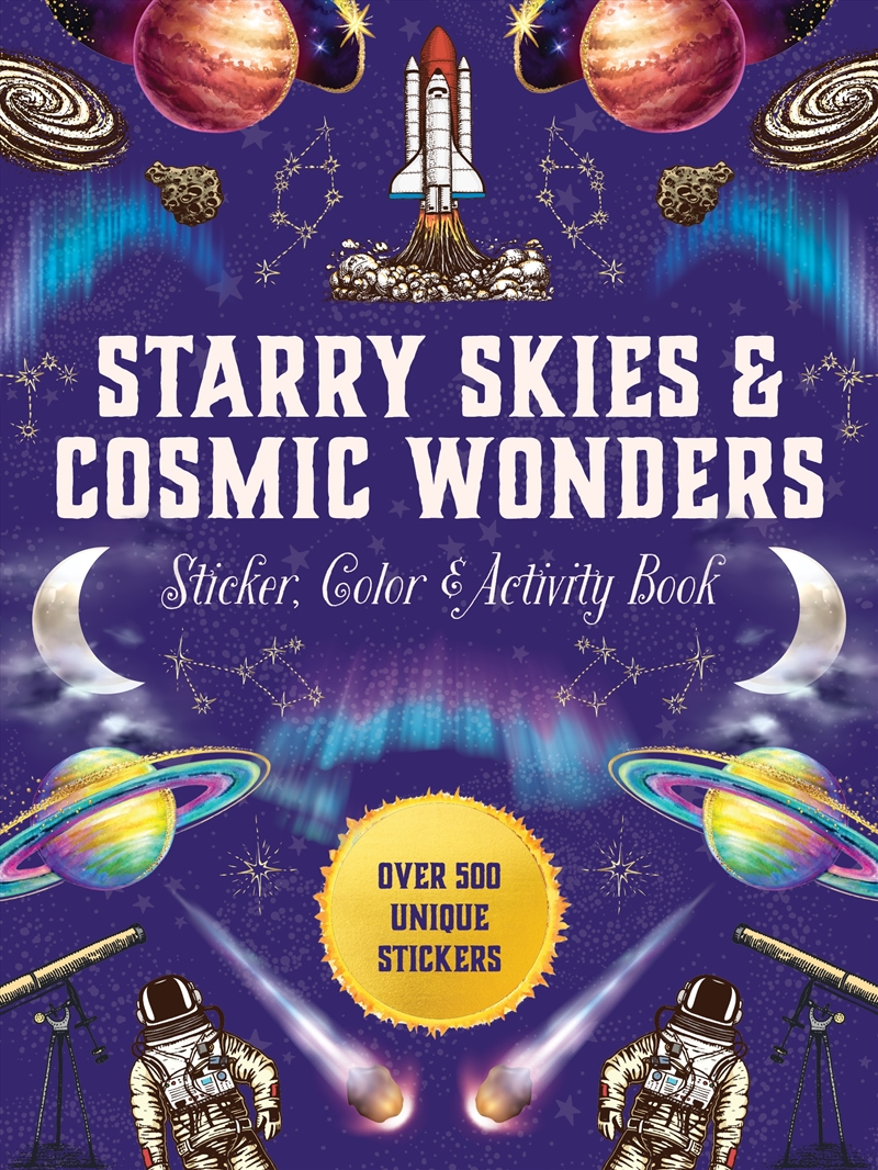 Starry Skies & Cosmic Wonders Sticker, Color & Activity Book/Product Detail/Kids Activity Books