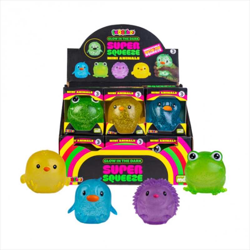 Smooshos Super Squeeze Glow In The Dark Mini Animal (SENT AT RANDOM)/Product Detail/Toys