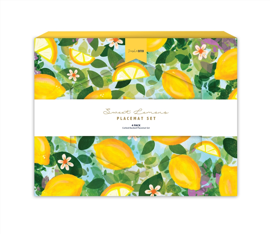 Sweet Lemons Placemat Set 4/Product Detail/Diningware