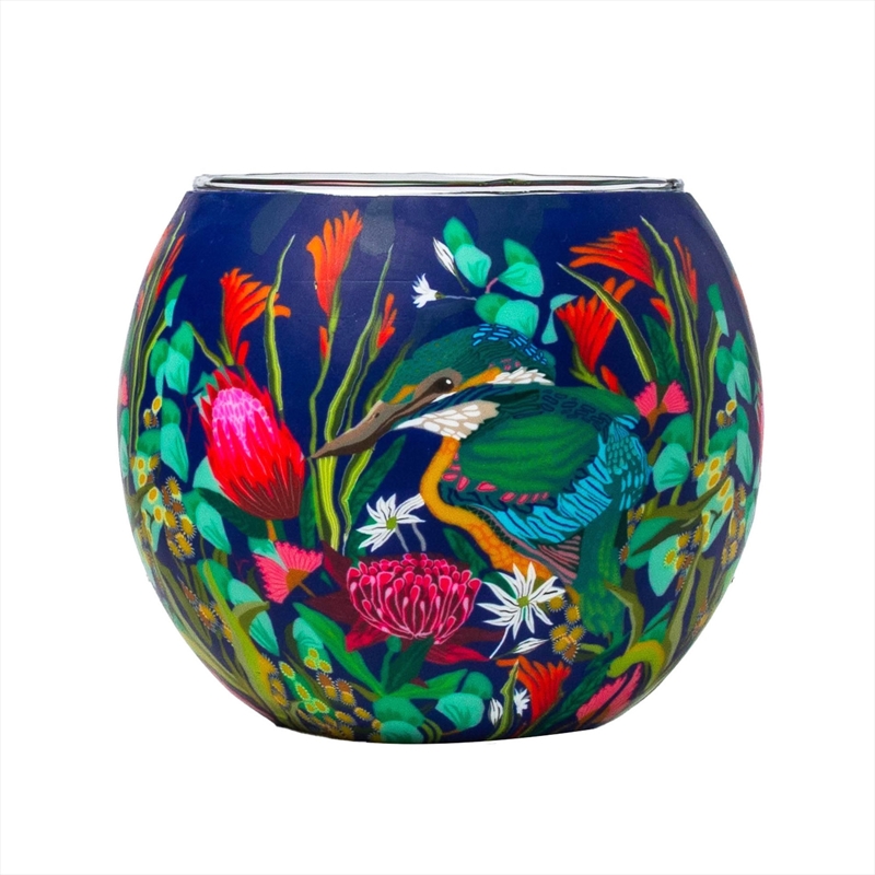 Kingfisher Glass Tealight Candle Holder/Product Detail/Candles