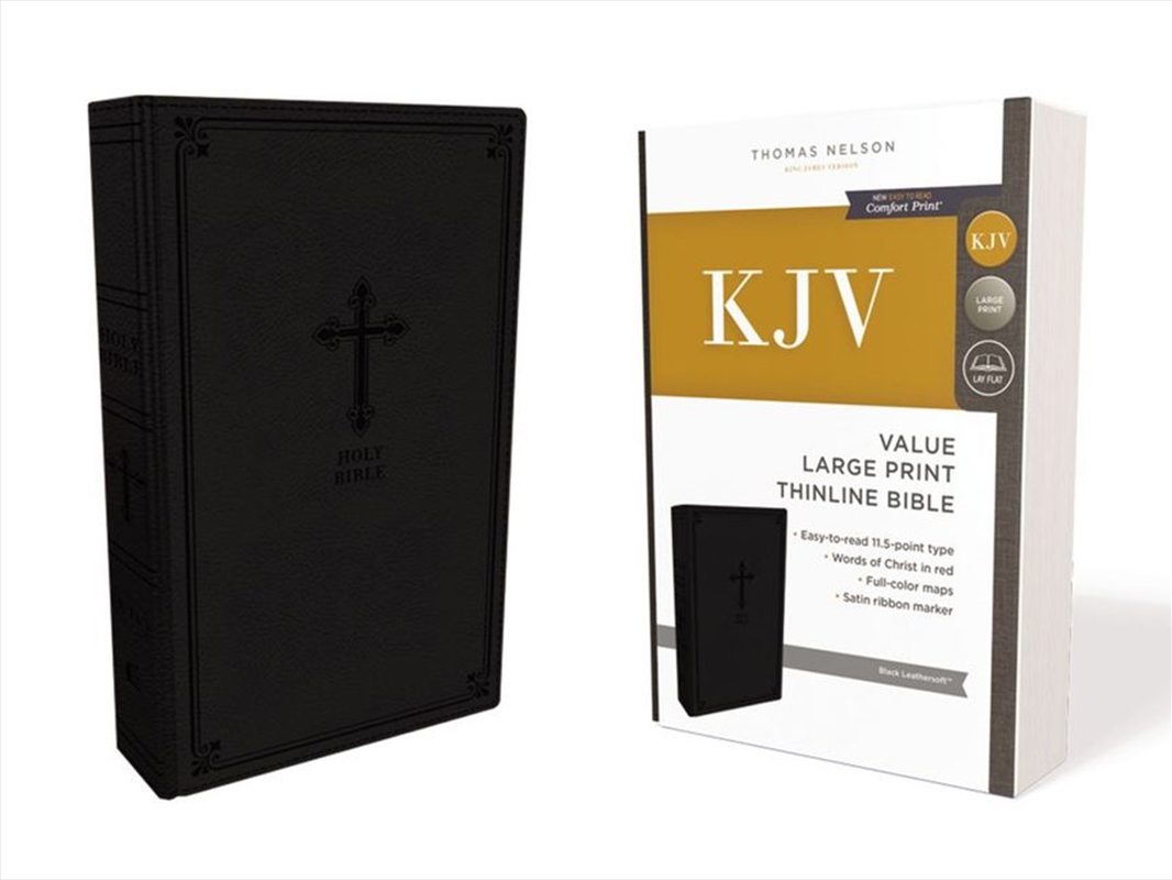KJV Value Thinline Bible Red Letter Edition [Large Print, Black]/Product Detail/Religion & Beliefs