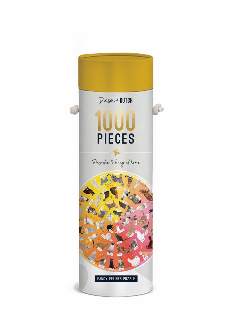 Fancy Felines 1000pc Jigsaw Puzzle (68cm Round)/Product Detail/Jigsaw Puzzles