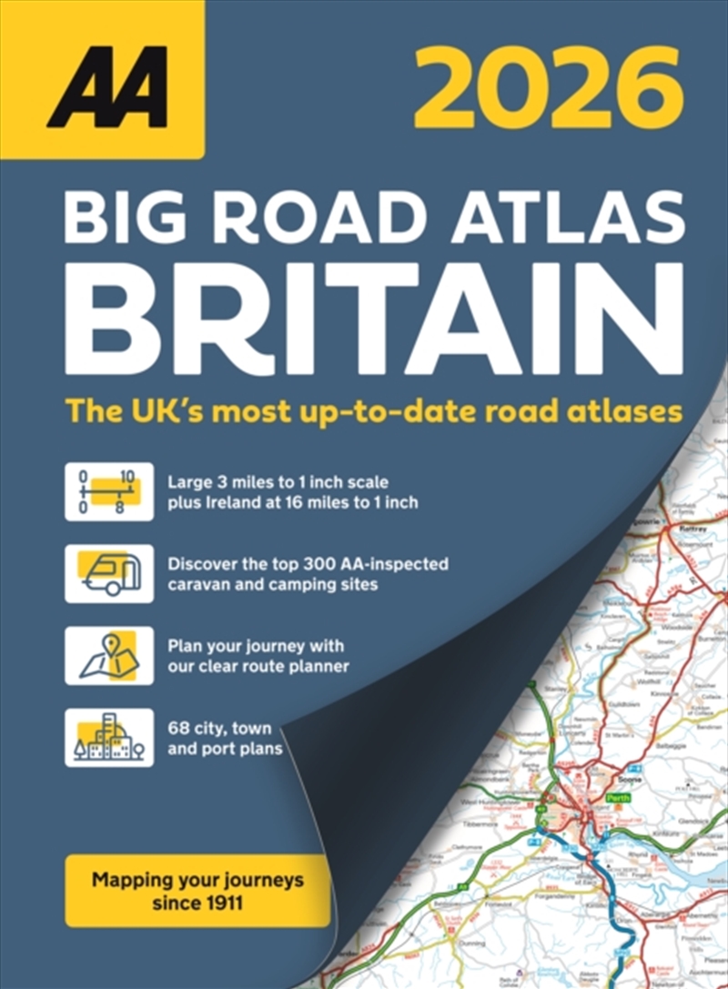 Aa Big Road Atlas Britain 2026/Product Detail/Geography