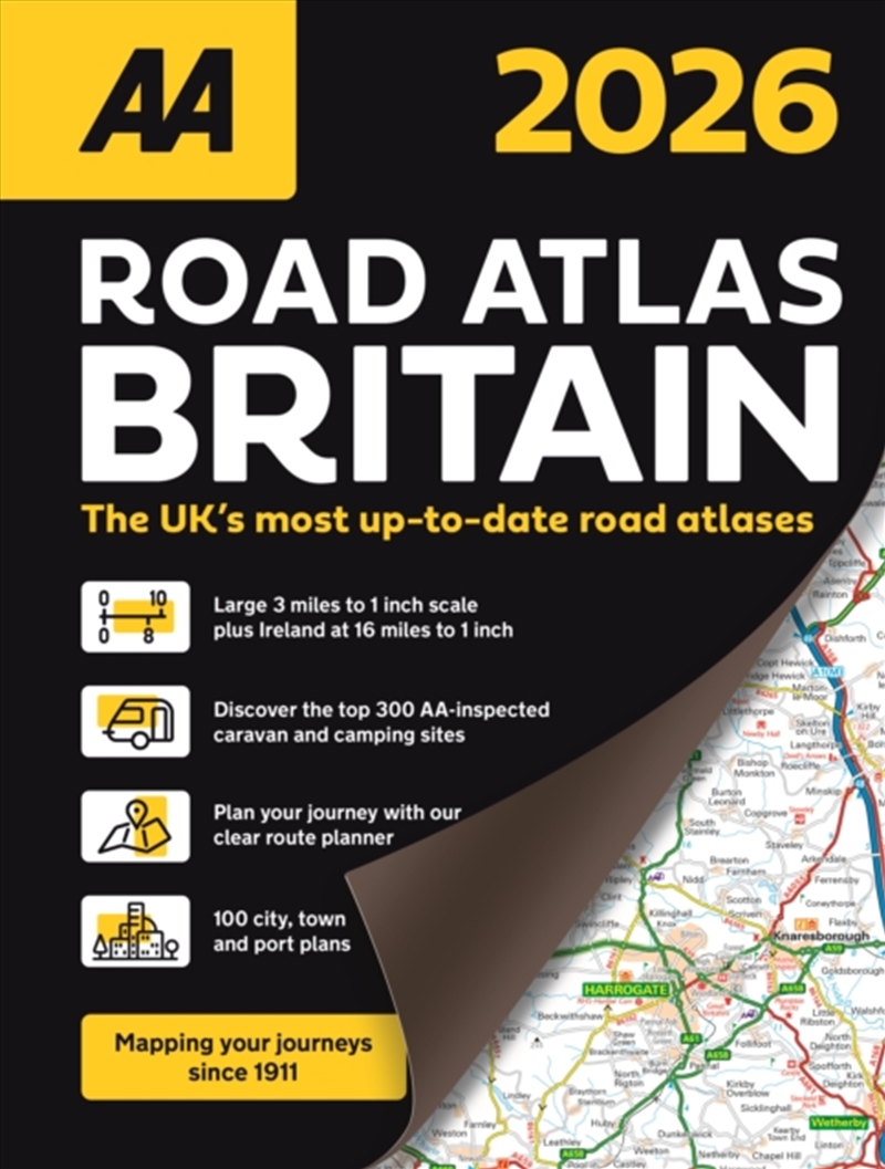 Aa Road Atlas Britain 2026/Product Detail/Geography