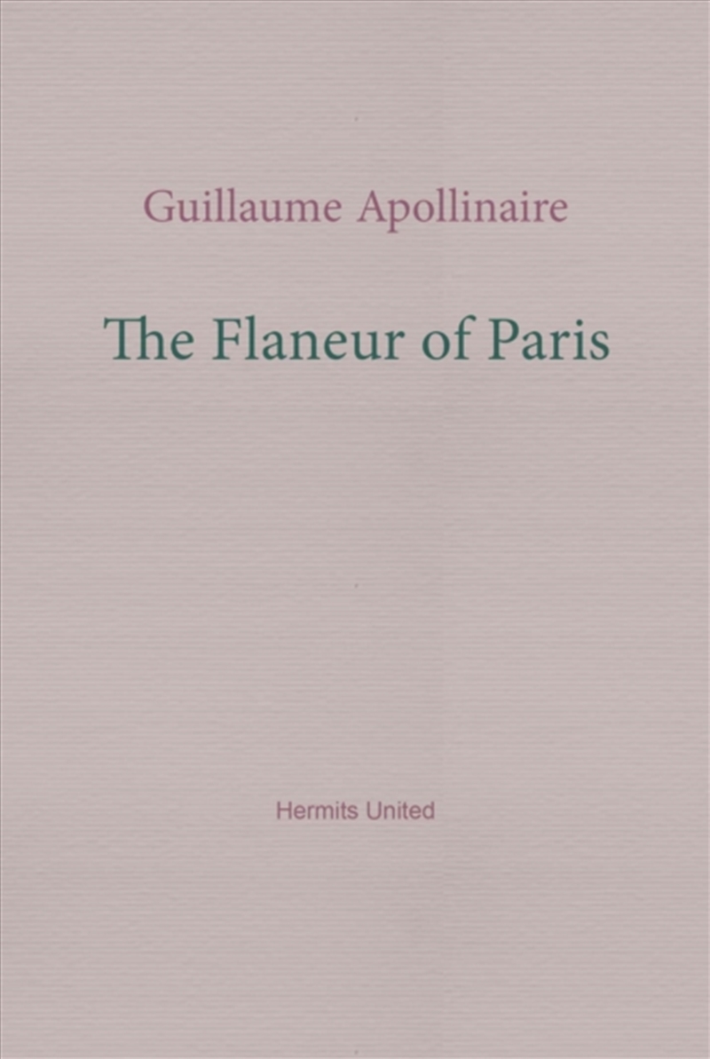 The Flaneur Of Paris/Product Detail/Literature & Poetry