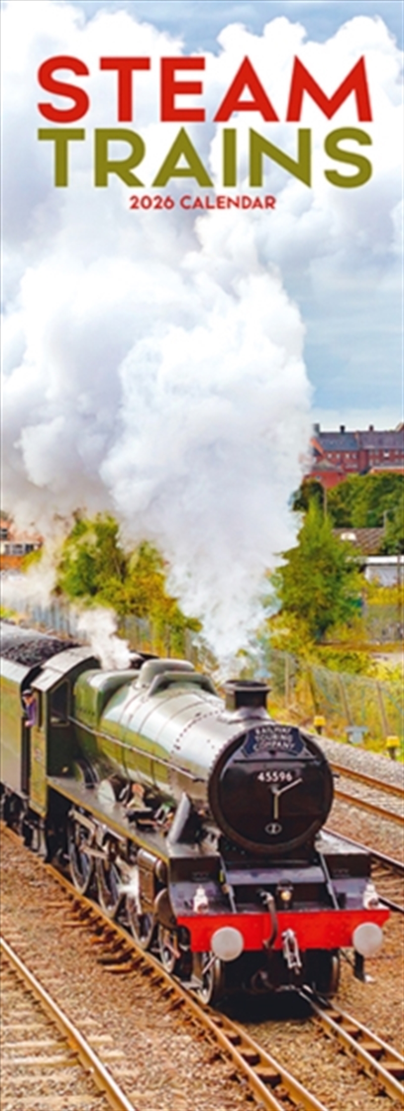 Steam Trains Slim Calendar 2026 Trains Slimline Calendar - 12 Month/Product Detail/Calendars & Diaries
