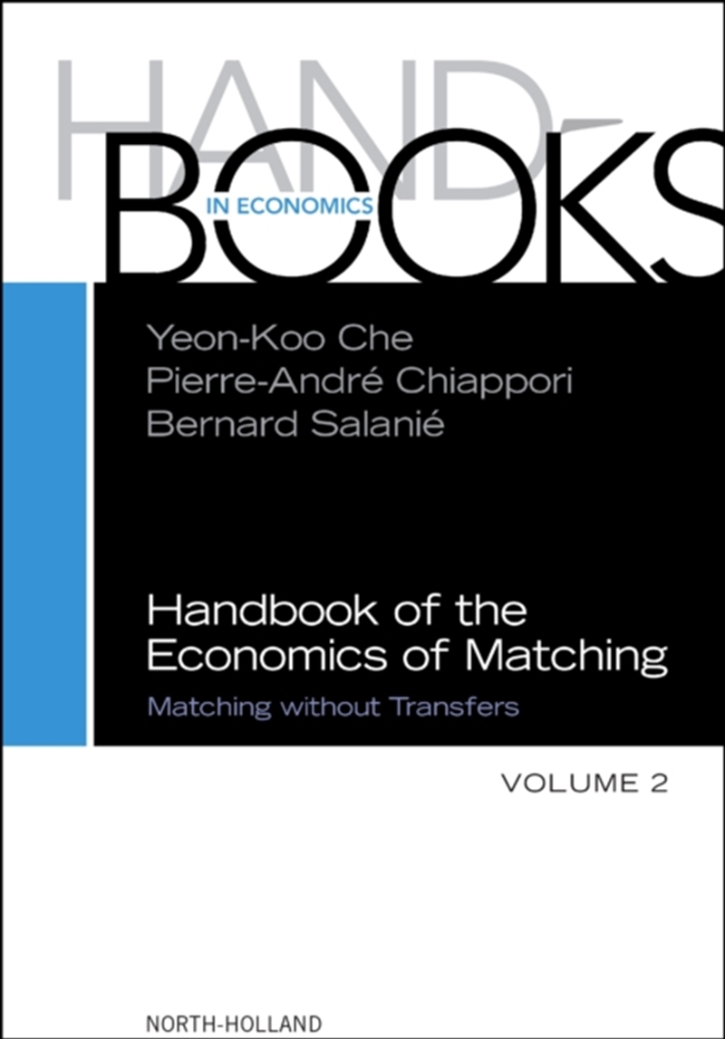 Handbook Of The Economics Of Matching : Volume 2/Product Detail/Science