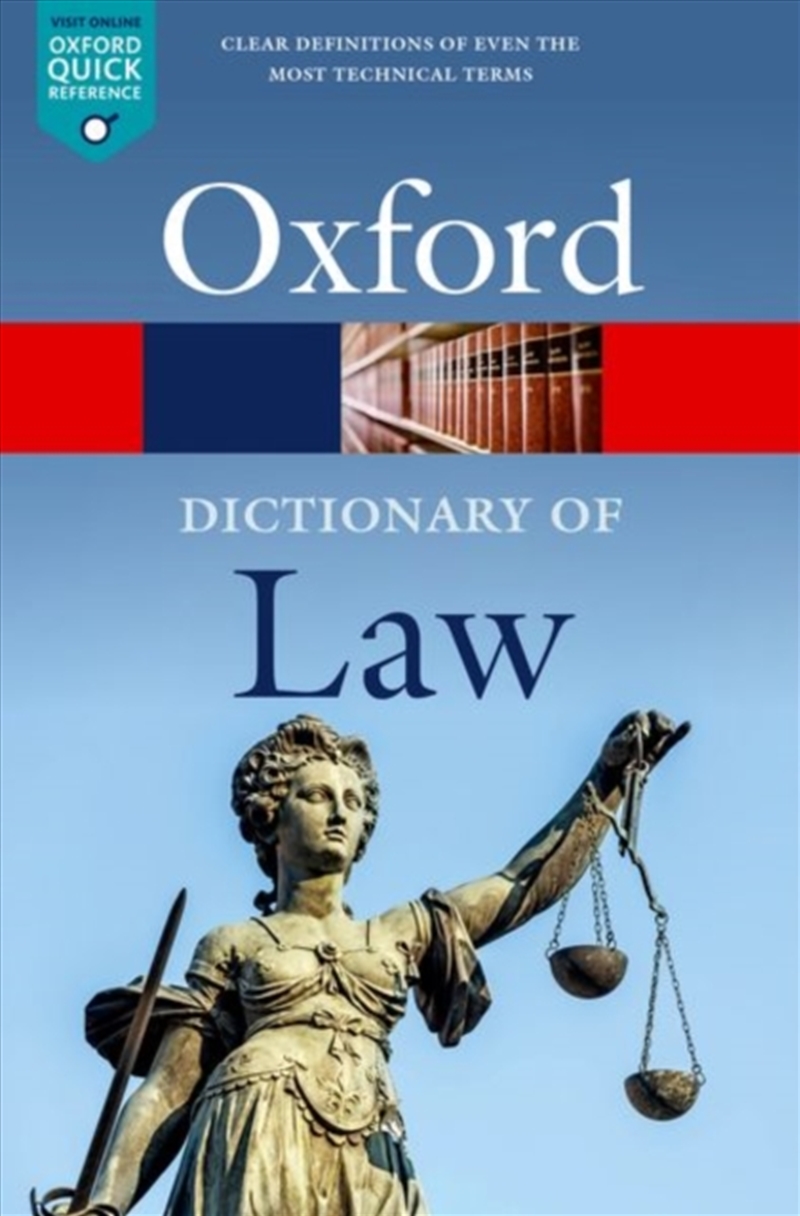 A Dictionary Of Law/Product Detail/Law
