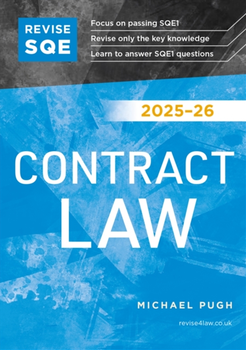 Revise Sqe Contract Law 2025/26 : Sqe1 Revision Guide/Product Detail/Law