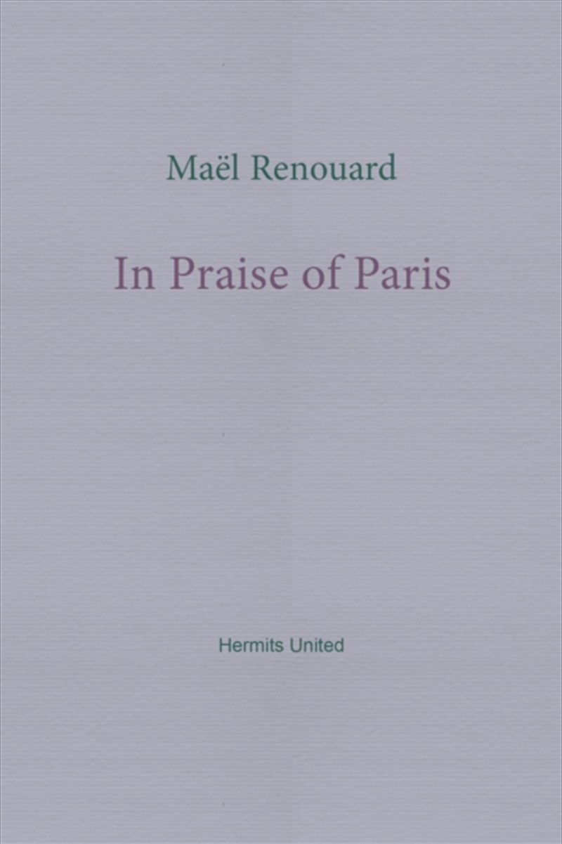 In Praise Of Paris/Product Detail/Literature & Poetry