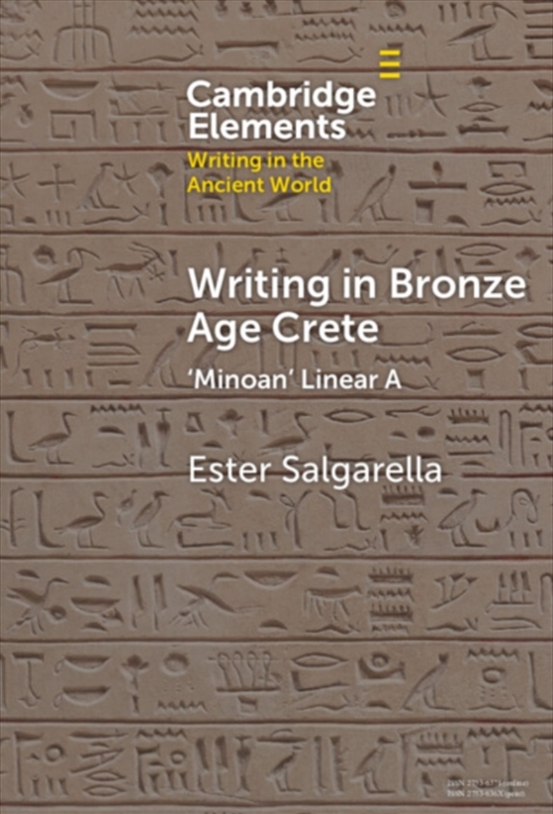 Writing In Bronze Age Crete : ‘Minoan' Linear A/Product Detail/Media