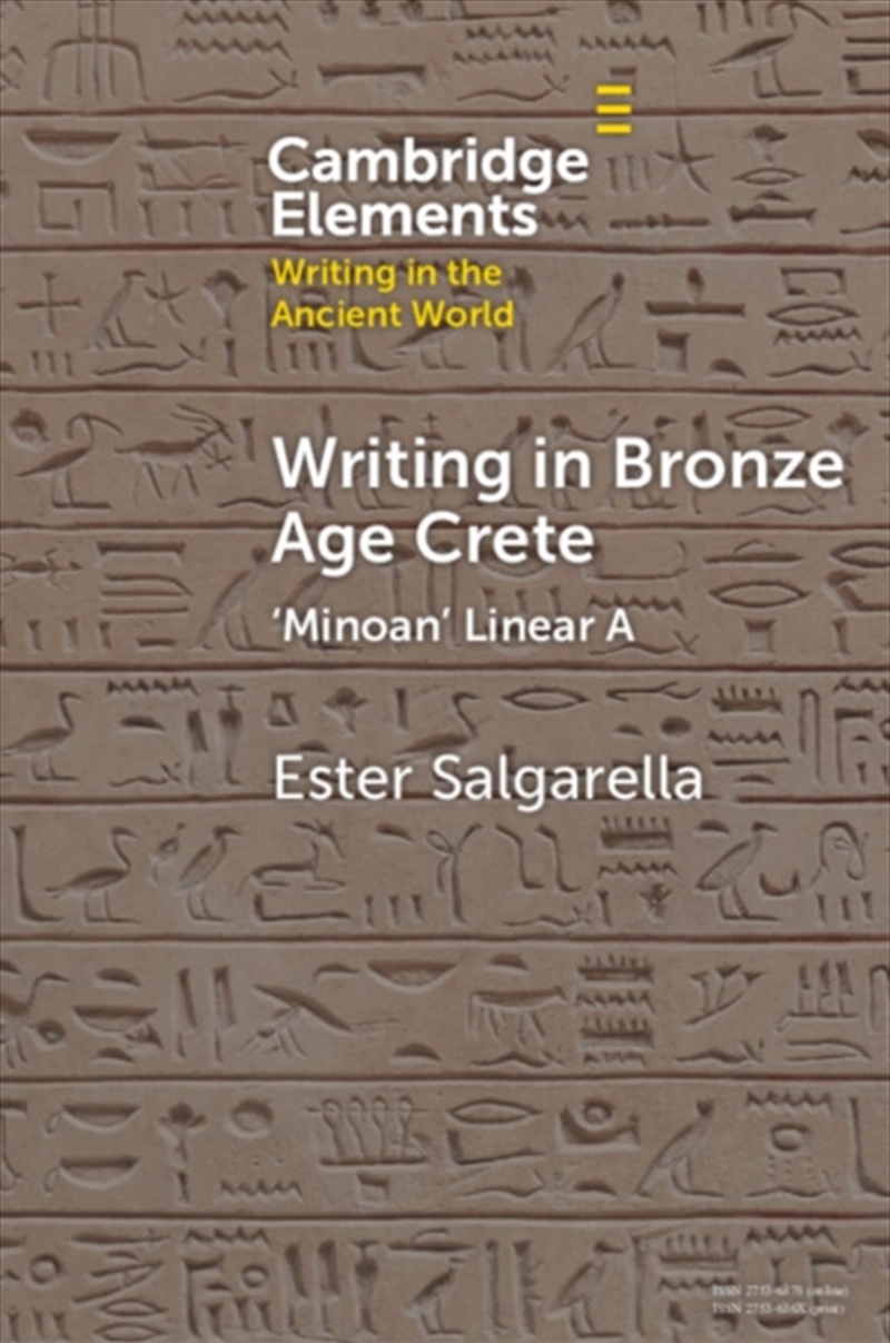 Writing In Bronze Age Crete : ‘Minoan' Linear A/Product Detail/Media