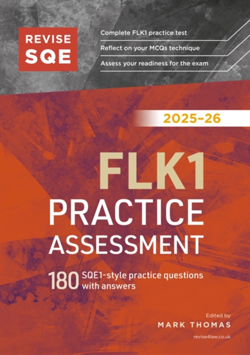 Revise Sqe Flk1 Practice Assessment 2025/26 : 180 Sqe1-Style Questions With Answers/Product Detail/Law