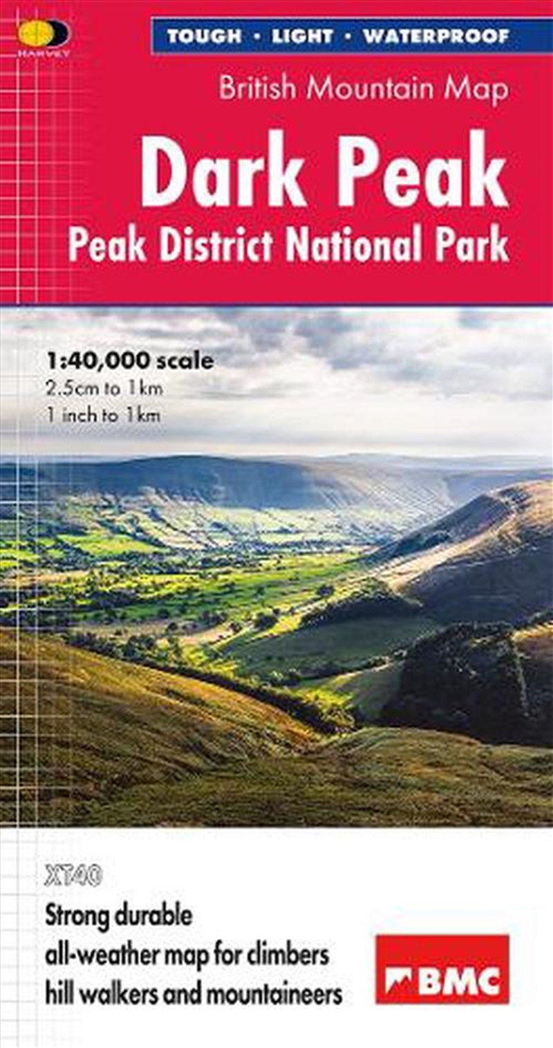 Dark Peak British Mountain Map : Peak District National Park/Product Detail/Geography