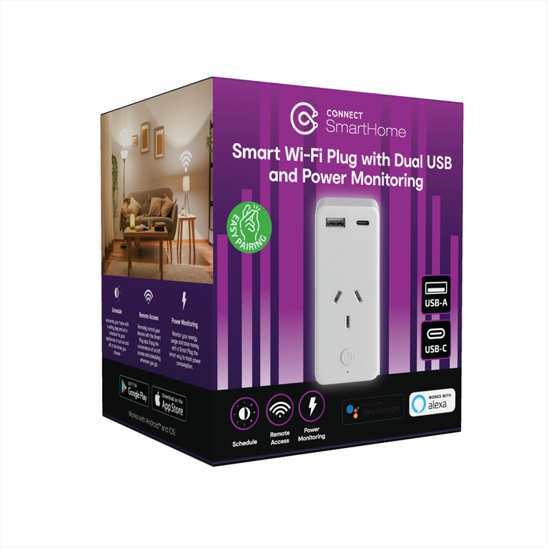 Connect Smart Home Smart Wi Fi Plug with Dual USB and Power Monitoring/Product Detail/Electronics