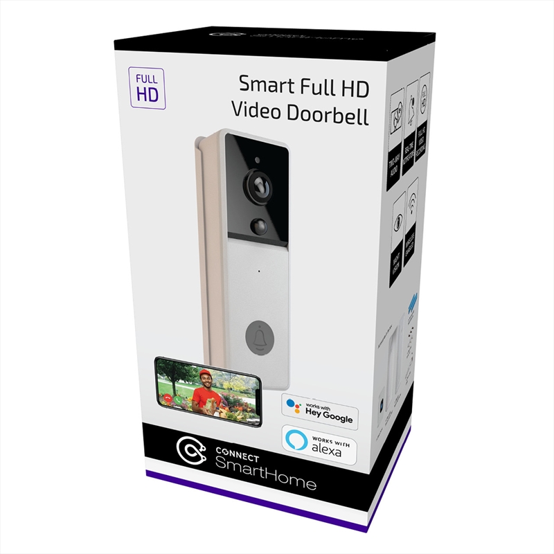 Connect Smart Full HD Video Doorbell White/Product Detail/Electronics