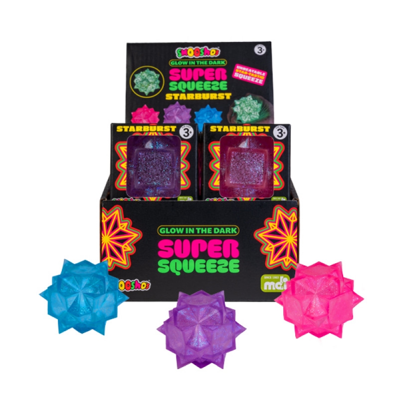 Smooshos Super Squeeze Glow In The Dark Starburst (SENT AT RANDOM)/Product Detail/Toys