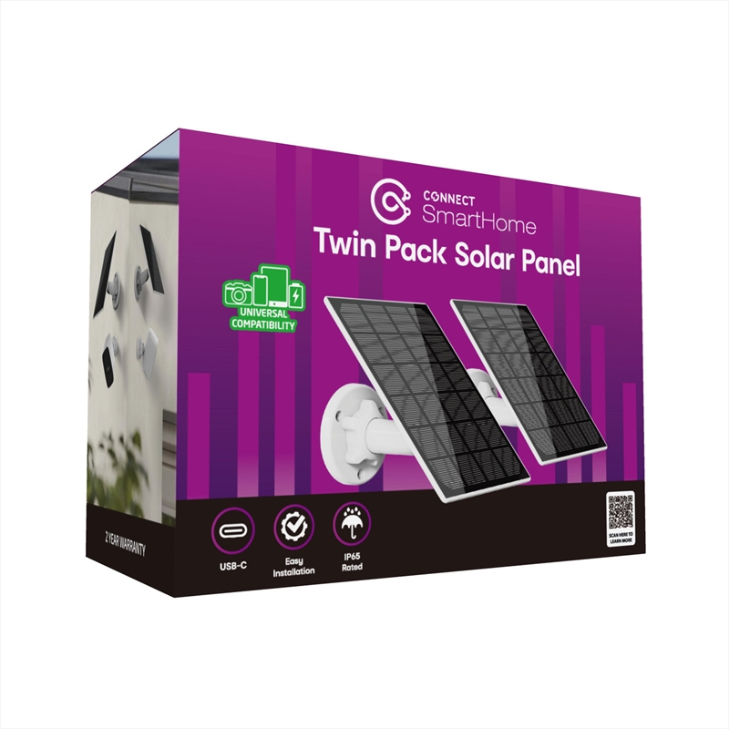 Connect Smart Home 3W Solar Panel Twin Pack/Product Detail/Electronics