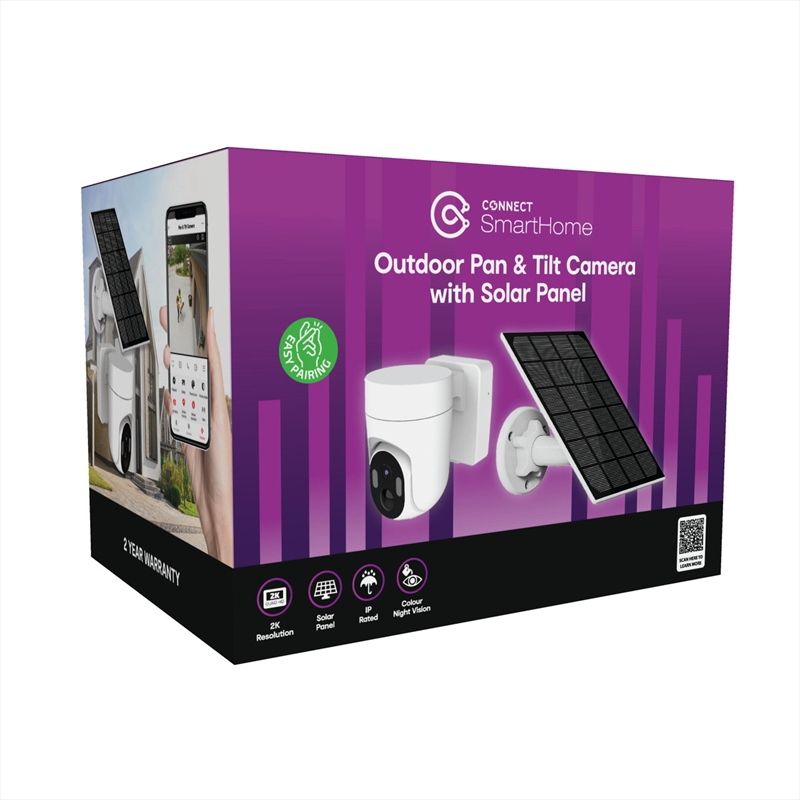 Connect Smart Home 2K Outdoor Pan and Tilt Camera with Solar Panel/Product Detail/Cameras