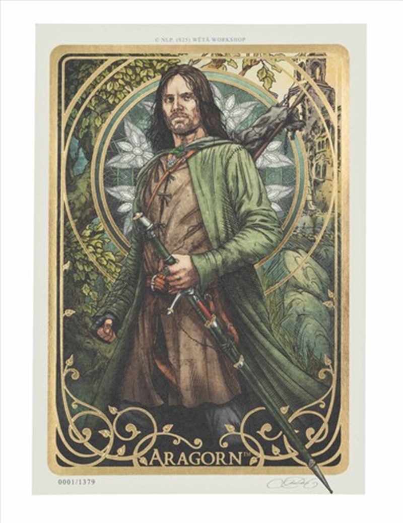 WETA Workshop - The Lord of the Rings Trilogy - Aragorn (A5) Art Print/Product Detail/Posters & Prints