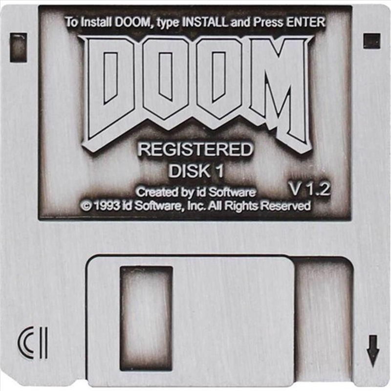 DOOM Floppy Disk Pin Badge/Product Detail/Buttons & Pins