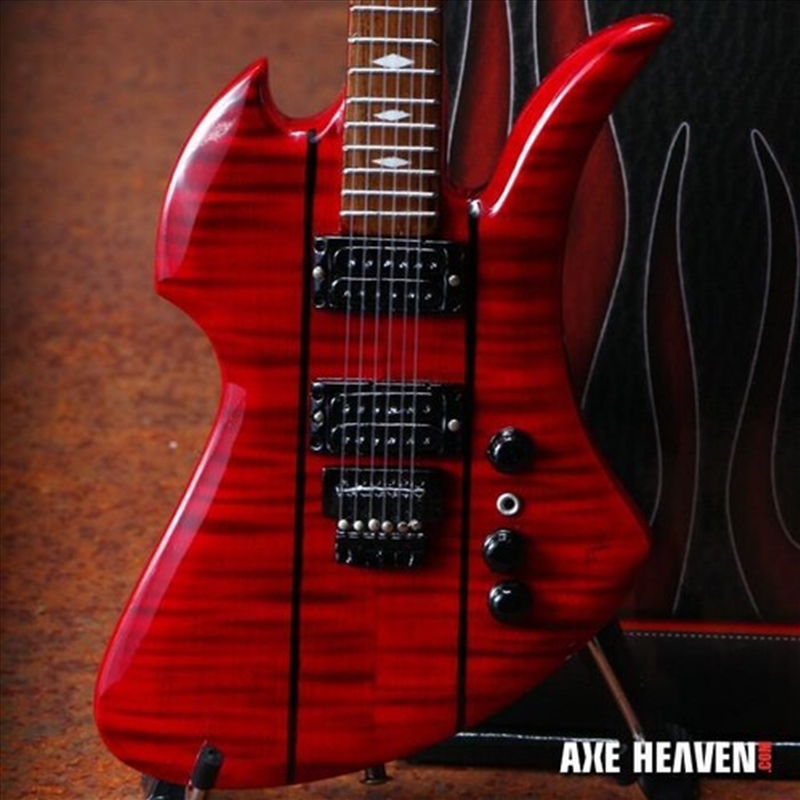Axe Heaven Slash B.C. Rich 1979 Red Stained Mockingbird Mini Guitar Replica Collectible SL-164/Product Detail/Collectables