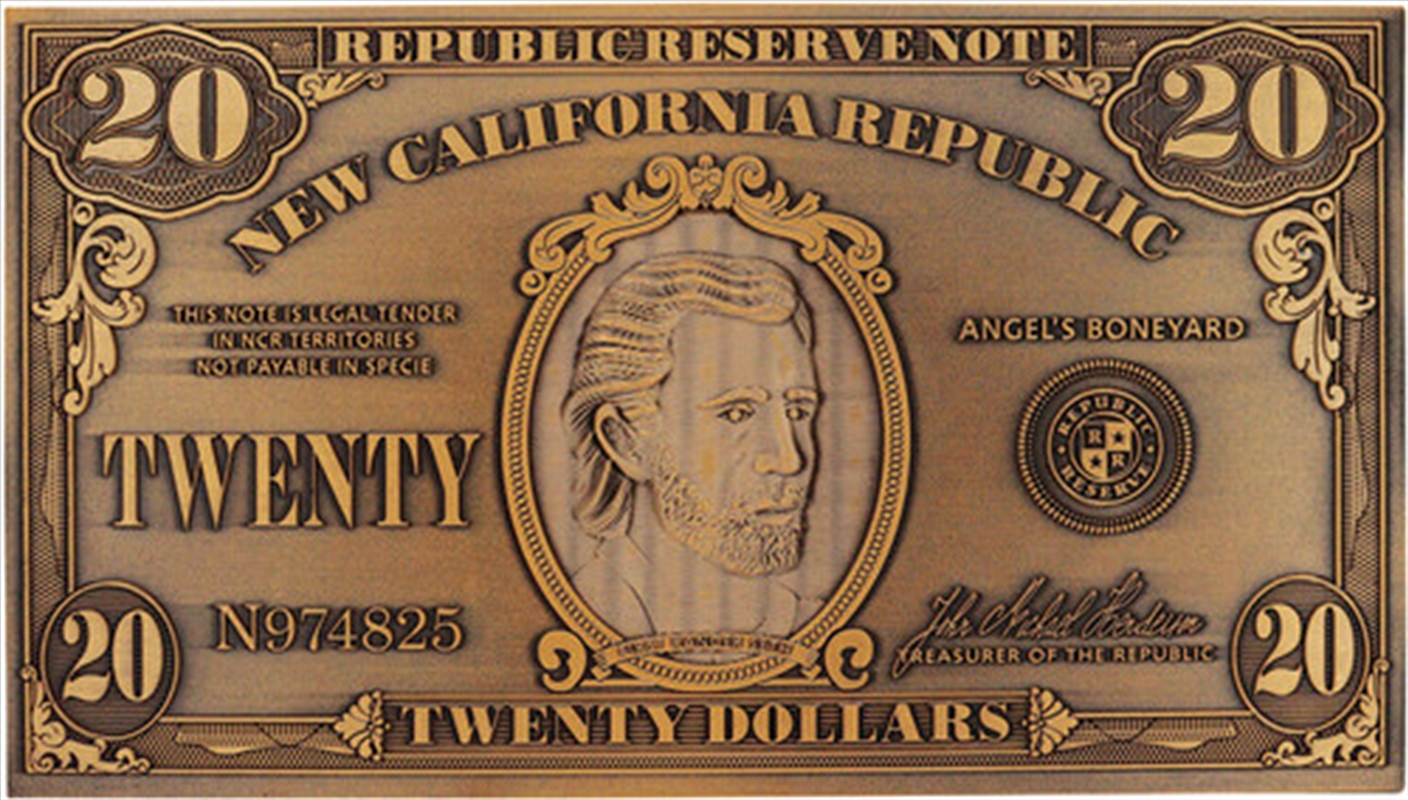 Fallout New Vegas Replica NCR $20 Bill/Product Detail/Collectables