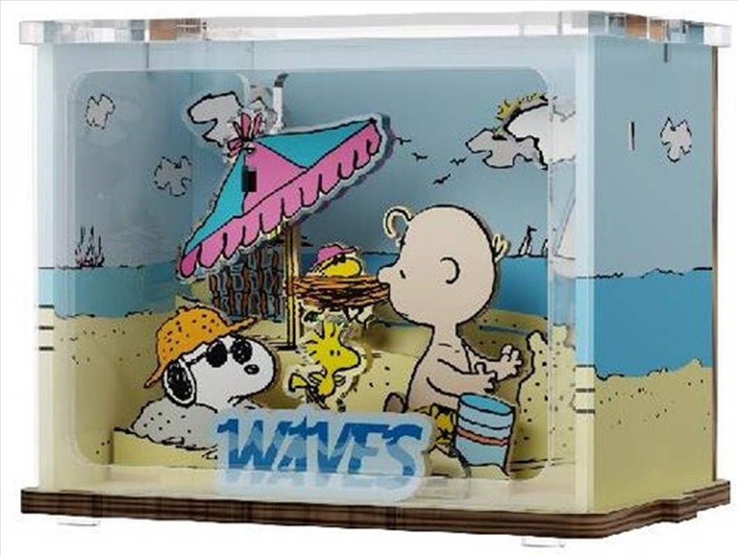 Snoopy Holiday Beach Wooden Wooden Mini Scene/Product Detail/Collectables