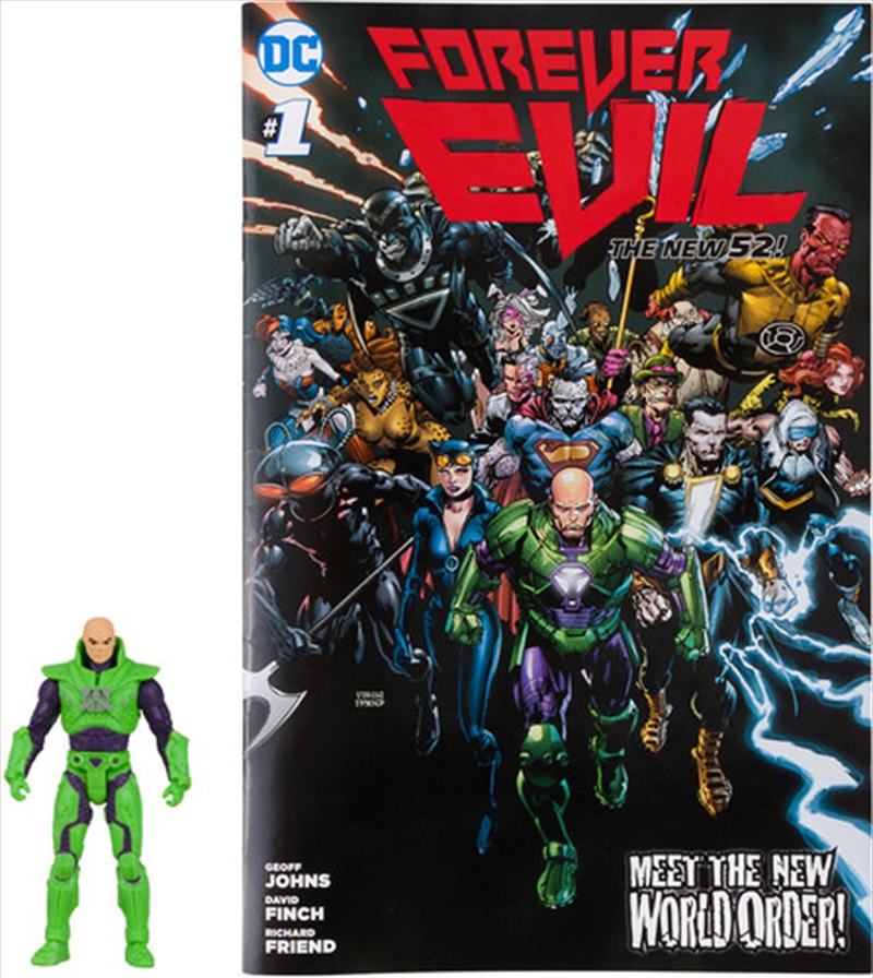 DC Direct - Forever Evil - Page Punchers - 3" Lex Luthor Figure with Comic (Green Power Suit)/Product Detail/Figurines