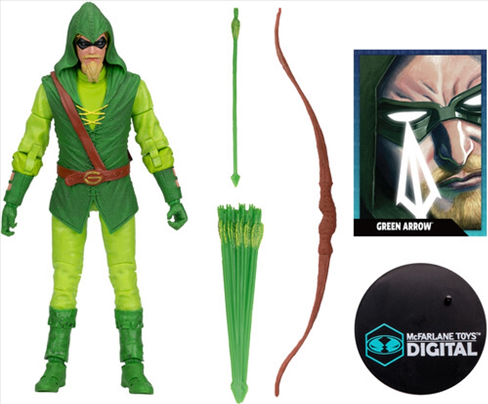 DC Direct - Green Arrow - 7" Green Arrow (Longbow Hunter) Figure with McFarlane Toys Digital Collect/Product Detail/Figurines