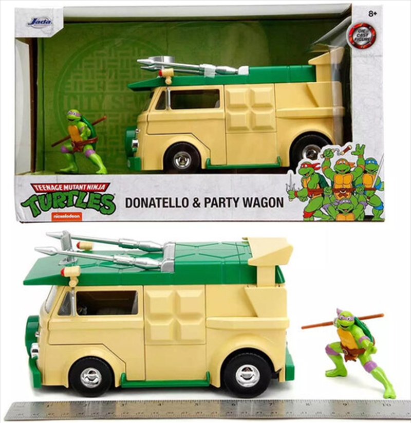 Jada Toys - 1:24 Teenage Mutant Ninja Turtles - Hollywood Rides - Party Wagon with Donatello Figure/Product Detail/Figurines