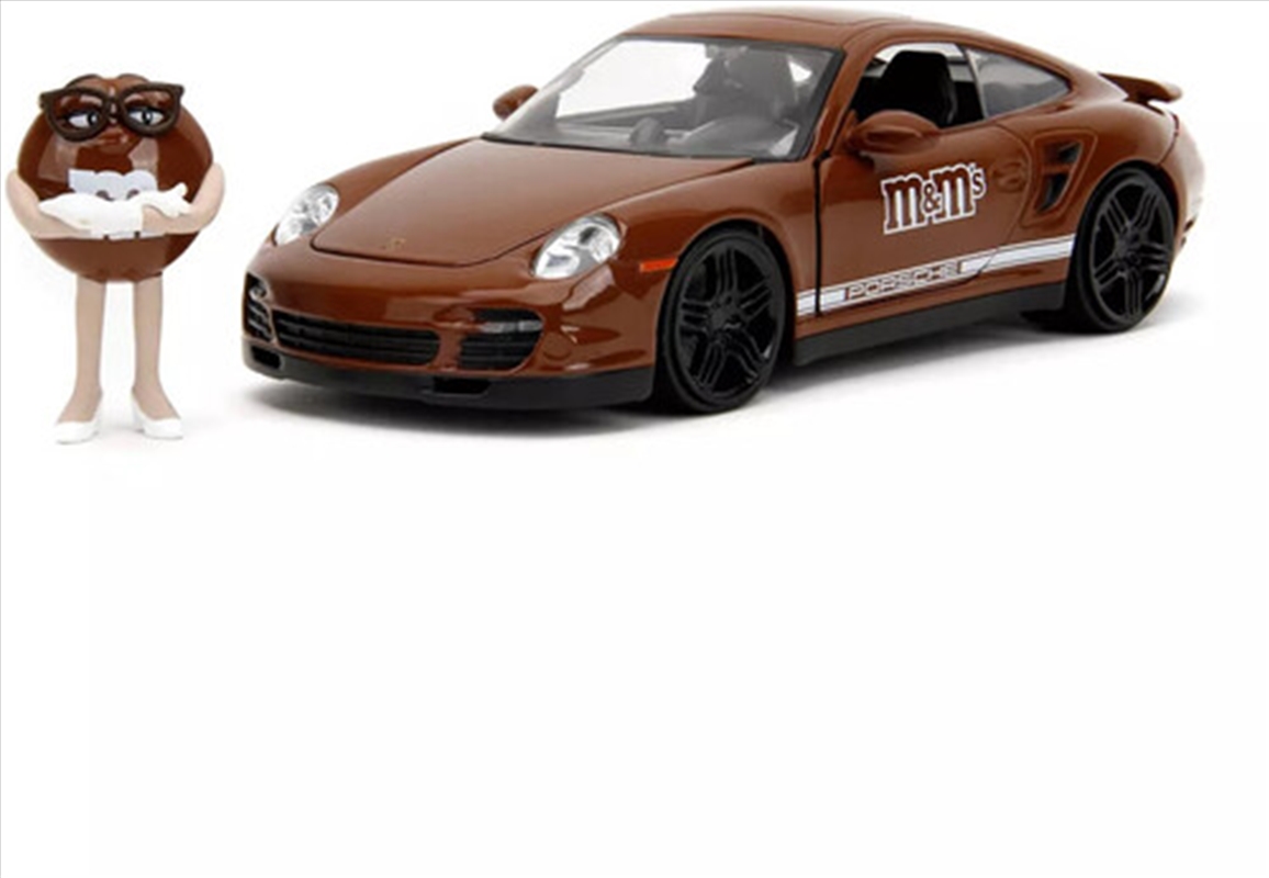 Jada Toys - 1:24 M&M's - Hollywood Rides - Porsche 911 with Brown Figure/Product Detail/Figurines