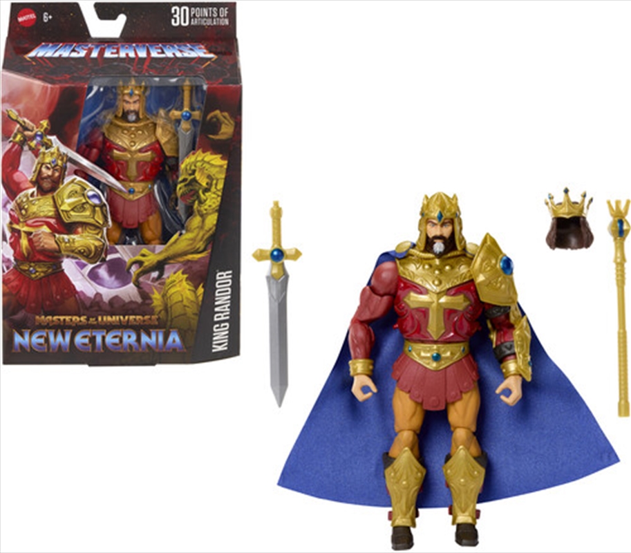 Mattel Collectible - Masters of the Universe Masterverse New Eternia King Rando (He-Man, MOTU)/Product Detail/Figurines