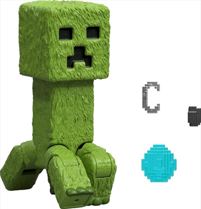 Mattel - Minecraft Movie 4'' Creeper Figure with Accessories/Product Detail/Figurines