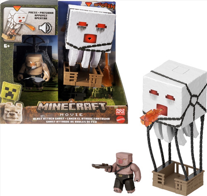 Mattel - A Minecraft Movie Blast Attack Ghast Action Figure Playset/Product Detail/Figurines