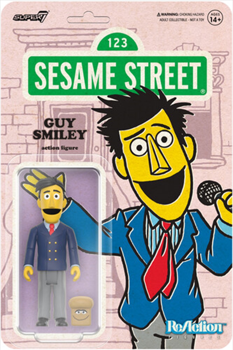 Super7 - Sesame Street - ReAction Figures Wv2 - Guy Smiley (with Bread)/Product Detail/Figurines