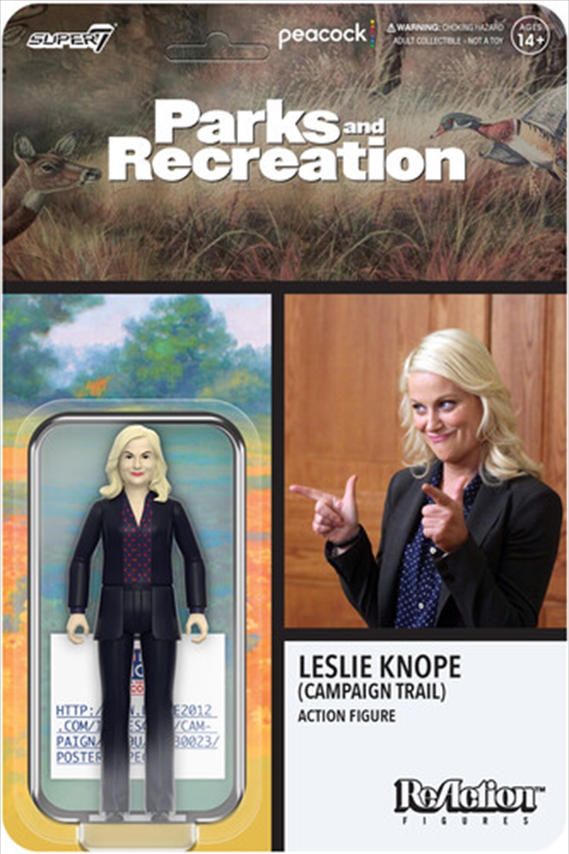 Super7 - Parks And Recreation - ReAction Wv4 - Leslie Knope (Campaign Trail)/Product Detail/Figurines
