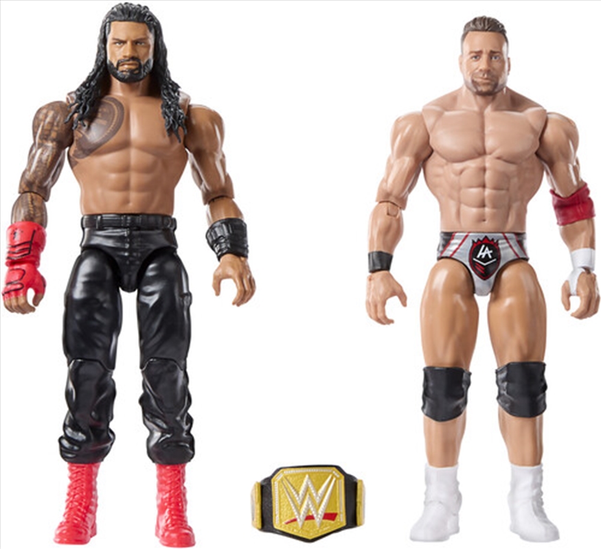 Mattel Collectible - WWE Main Event Showdown Roman Reigns vs. LA Knight Action Figure 2-Pack/Product Detail/Figurines