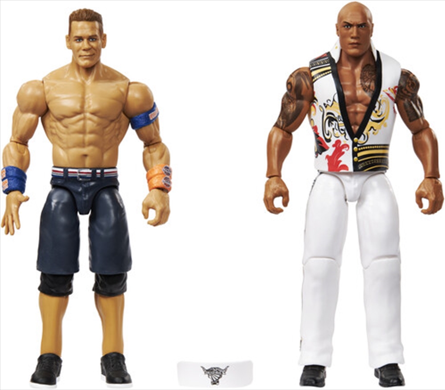 Mattel Collectible - WWE Main Event Showdown The Rock (Final Boss) vs. John Cena Action Figure 2-Pac/Product Detail/Figurines