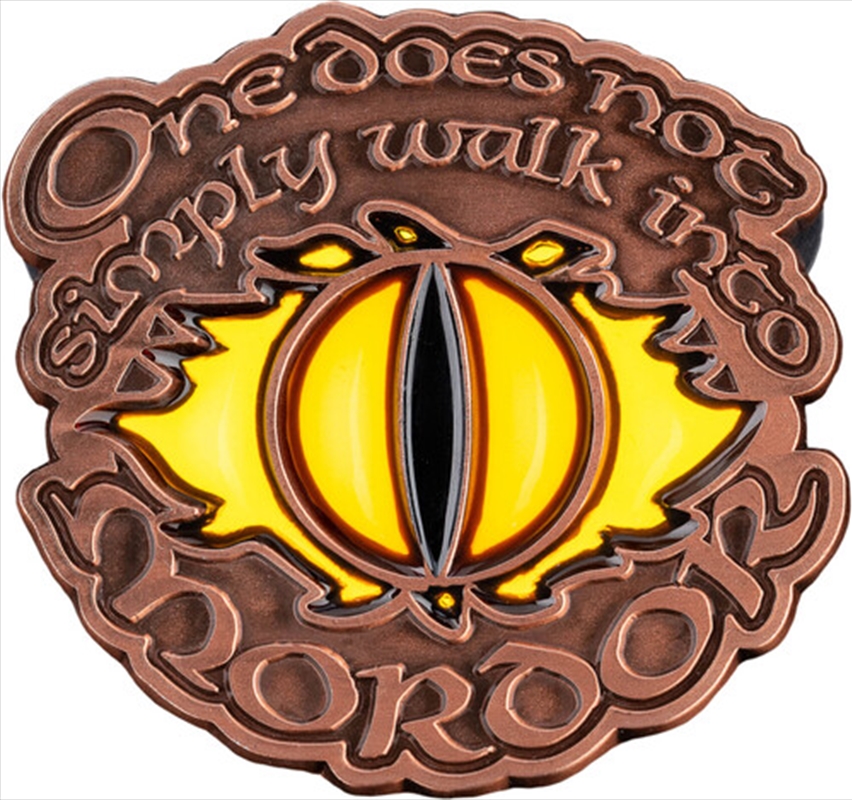 WETA Workshop - The Lord of the Rings Trilogy - One Does Not Simply Walk Into Mordor Enamel Pin/Product Detail/Buttons & Pins